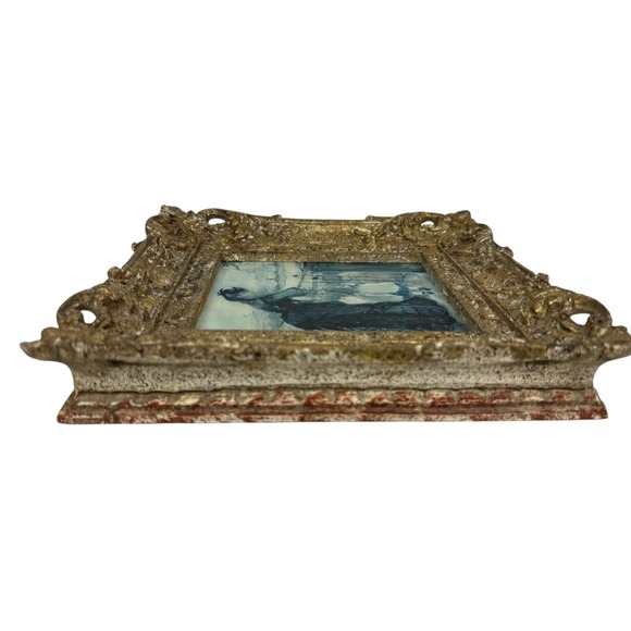 1950s Framed Print-Morisot "On the Terrace"- Impressionism- 9"x10" - Picture 2 of 4